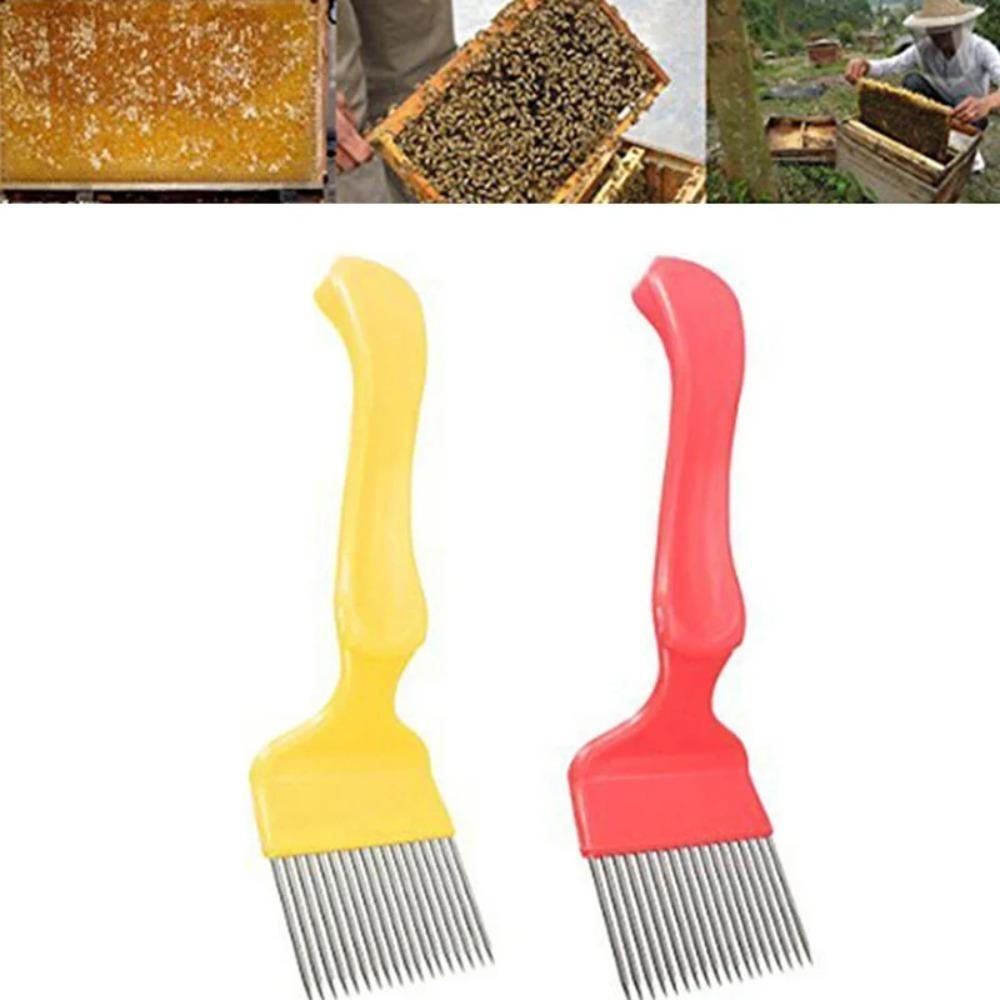 Straight Needles Bee Honey Fork Stainless Steel Honey Scraper Honey Scratcher  Beekeeper