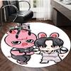 1pc Kpop Team7 Design Printed Area Round Carpet for Bedroom Living Room Home Decor Rugs Mat Non Slip Mat Rug for Bedside
