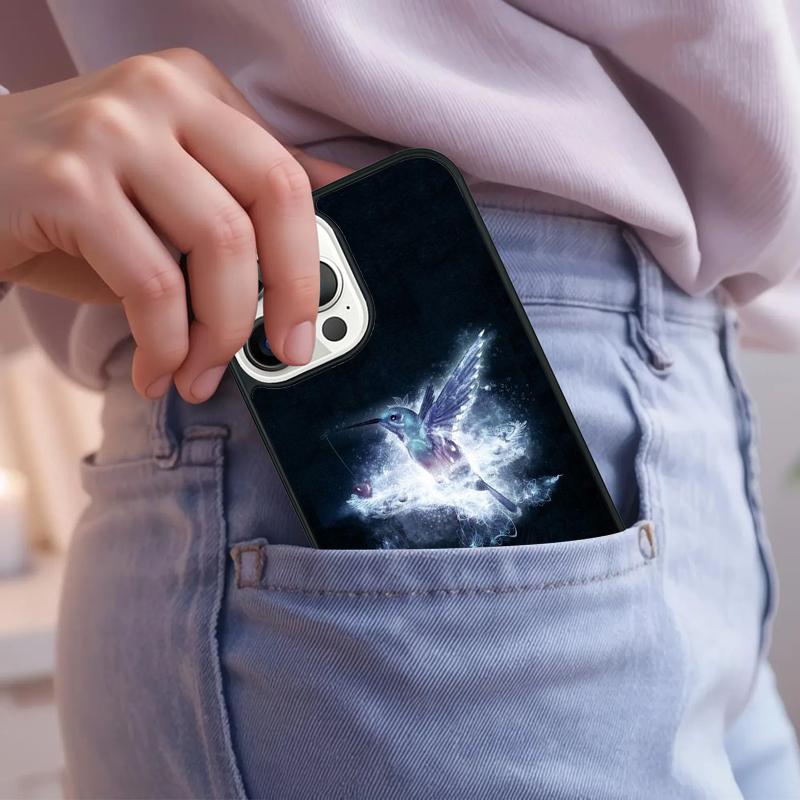 Hummingbird Phone Case For iPhone 17 Air 15 16e 14 13 Pro Max Coque 12 11 Pro Max PLUS cover