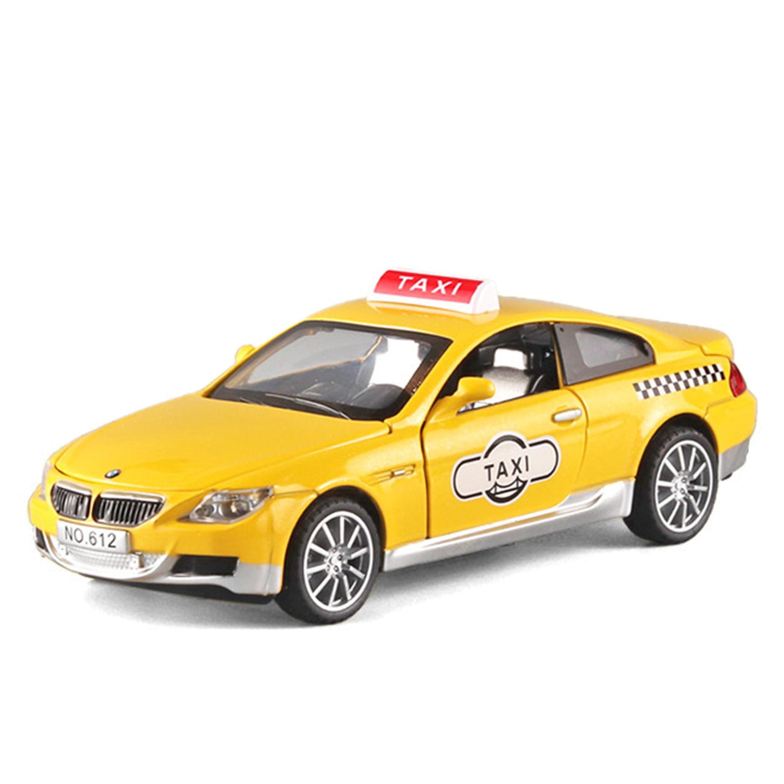 

Масштаб 1/32 BMW M6 Такси Сплав Машина Игрушка Литой Металлический Модель Симуляция Звук Свет Оттягивание Назад Детская Игрушечная Машина Украшение Орнамент Коллекция жёлтый