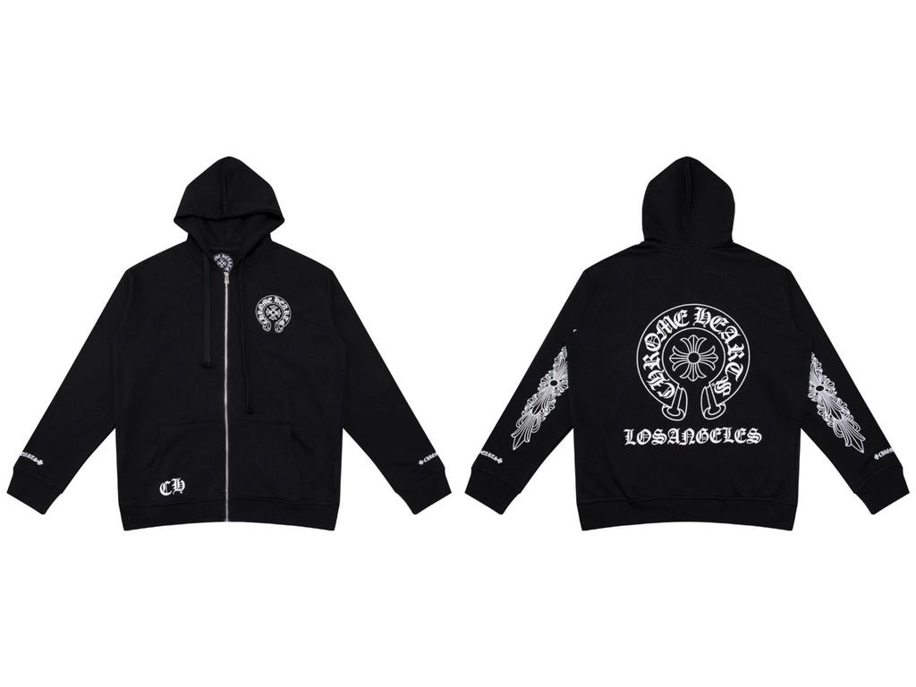 Vyšívaná mikina s křížem a podkovou pro muže a ženy - Podzimní oblečení