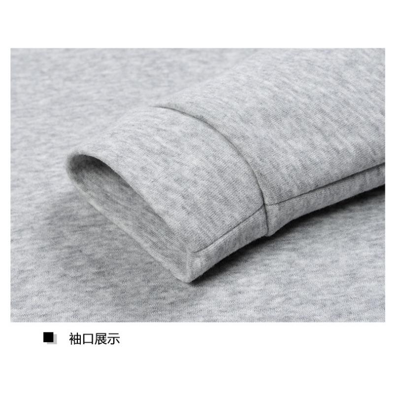 Men's Half Zip Mock Neck Sweatshirt Light Gray Long Sleeve Pullover