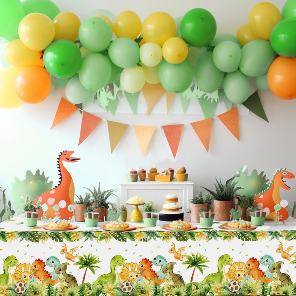 Dinosaur Birthday Disposable Tablecloth Birthday Party Decor Kids Boy Baby Shower Jungle Dino Party Table Cover Supplies Favors