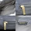 Used CHANEL Tote Bag New Travel Line COCO Mark Jacquard Nylon/leather Black 8th