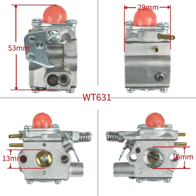 Lawn Mower Carburetor For Walbro WT-631 530071635 358798212 TE450 WA-226 Poulan TE400CXL XT250 XT600 XT400 XT300 PL25 PT17