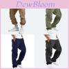 Cargo Pants Men With Adjustable Drawstring Multipocket For Casual Outdoor Wear