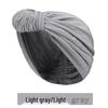 Silver Thread Knotted Headscarf Hat: 2022 Autumn/Winter European & American Fashion.