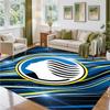 Atalanta FC Design Crystal Velvet Rug Soft Decorative Mat for Bedroom Entrance