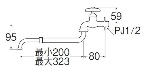 SANEI [Flexible Faucet] Nominal 13 JA14A-13