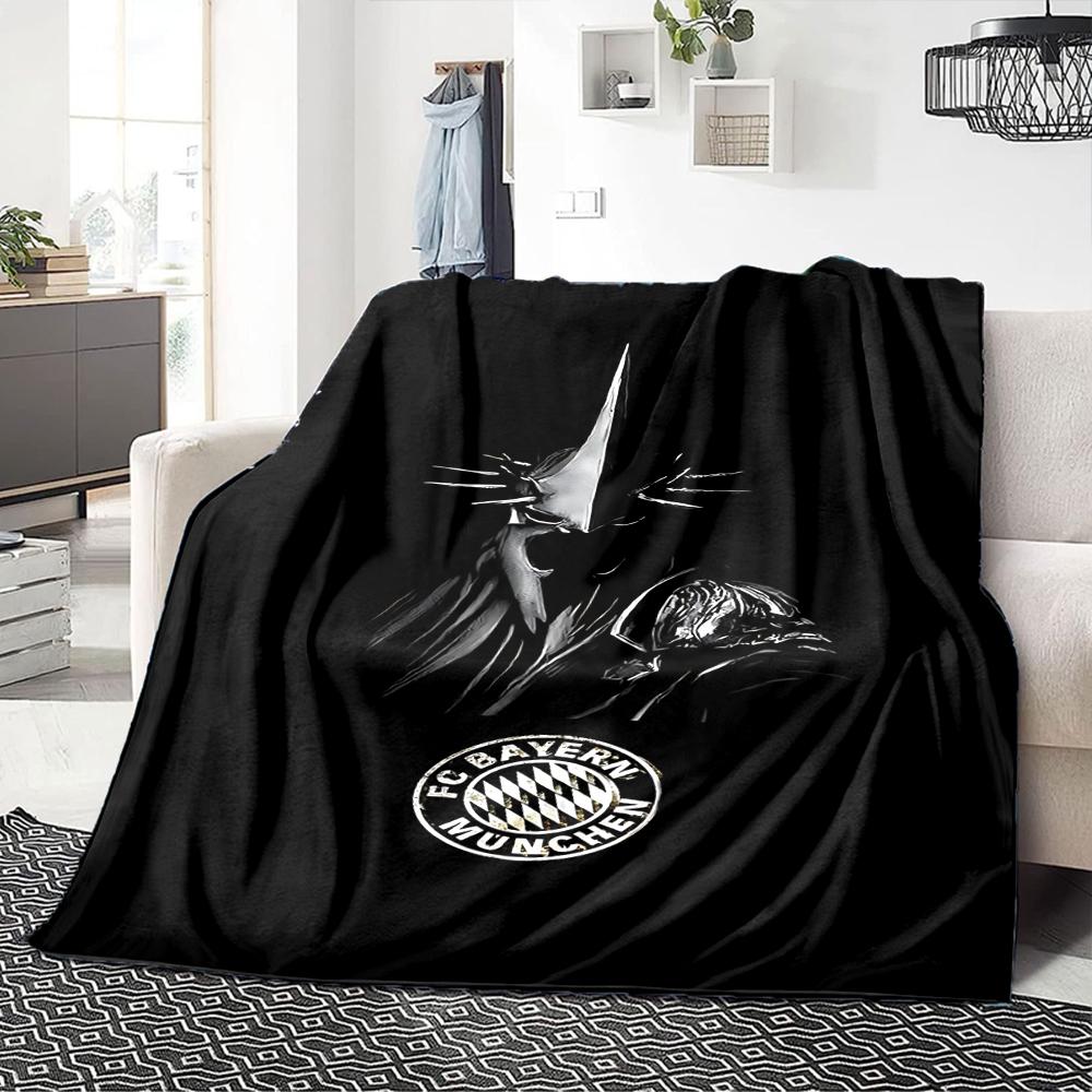 Coperte con Maglia del Bayern Monaco in Flanella Stampata Traspirante Calda per Casa Ufficio Copriletti 0708a121