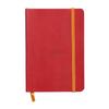 RHODIARAMA Flexible Notebook POPPY 10.5x14.8cm Lined 144p Paper 90g Elastic Closure