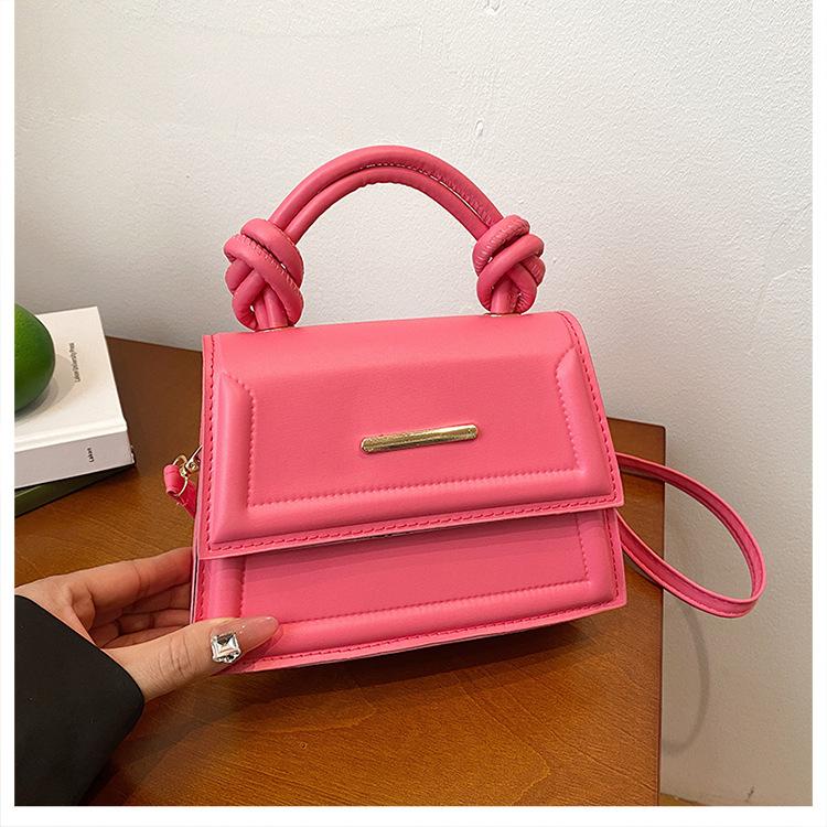 Fashion Mirror Solid Color Handbag Trendy Foreign Style Versatile Shoulder Bag Foreign Style Women's Bag Backpack