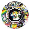 50 Colorful Cartoon Stickers for Suitcase, Laptop, Scooter, Motorcycle