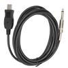 USB Guitar Cable USB Interface Male to 6.35mm Mono Male Electric Guitar Cable for Instrument Recording Singing 3m 9.8ft