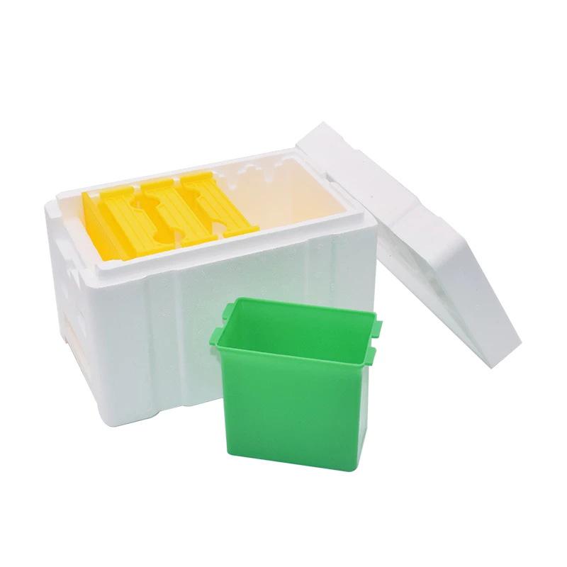 Colmeia de Espuma Mini para Criação de Rainhas e Polinização com Alimentador de Plástico