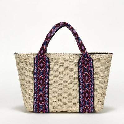 Lara Rattan Lace Tote Navy Lala2b040s