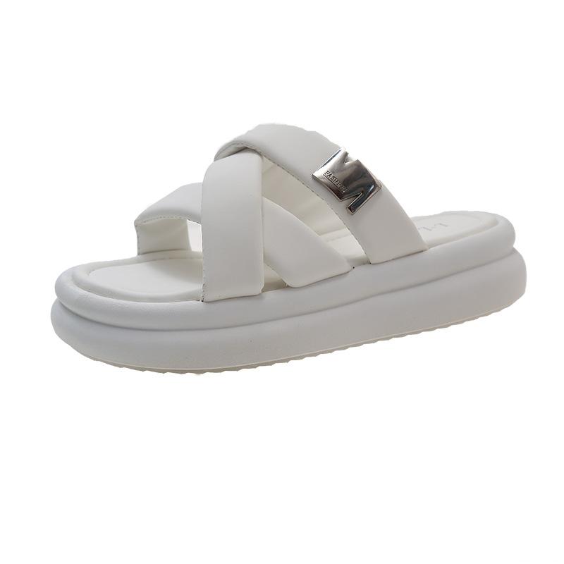 

Высококачественные туфли на небольшом каблуке с завышенной талией, чистое желание молодого человека пойти в класс, односложные тапочки на платформе цвета риса зеленого цвета, женские сандалии 35 белый