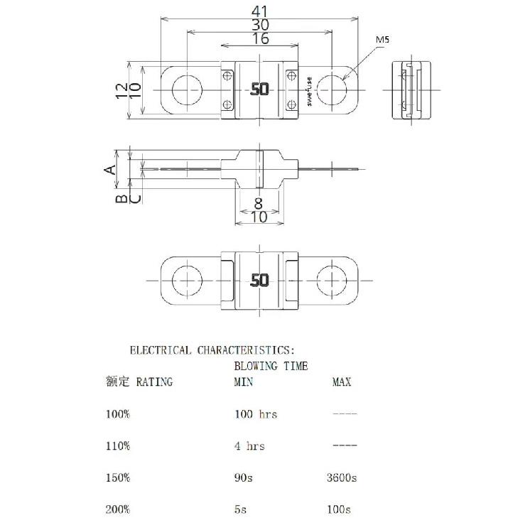 5Pcs ANS FUSE 20A 30A 40A 50A 60A 70A 80A 100A 125A 150A 175A ANL Gold Plated Stud Car Fuses Mini Car Stereo Audio AFS Fuse Fuse Holders1
