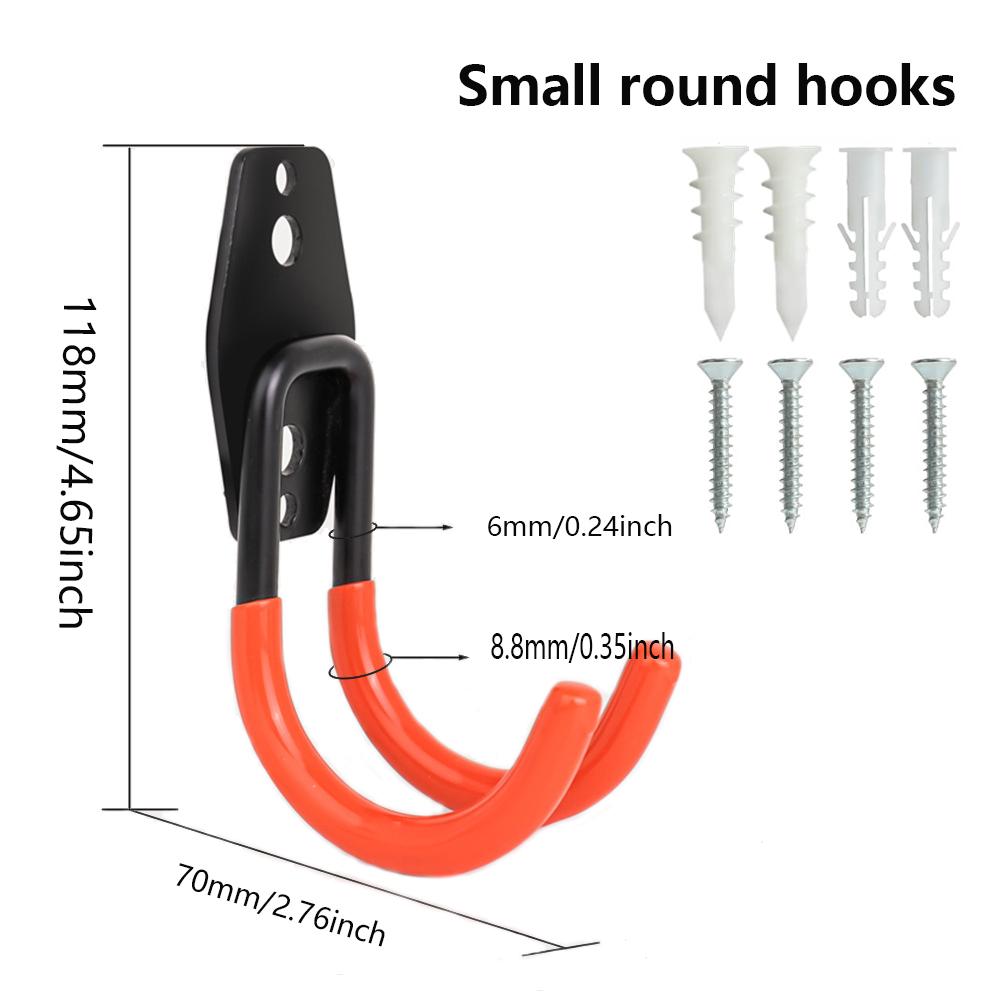Heavy Duty Wall Mounted Garage Hook for Tools, Bikes, Ladders & More
