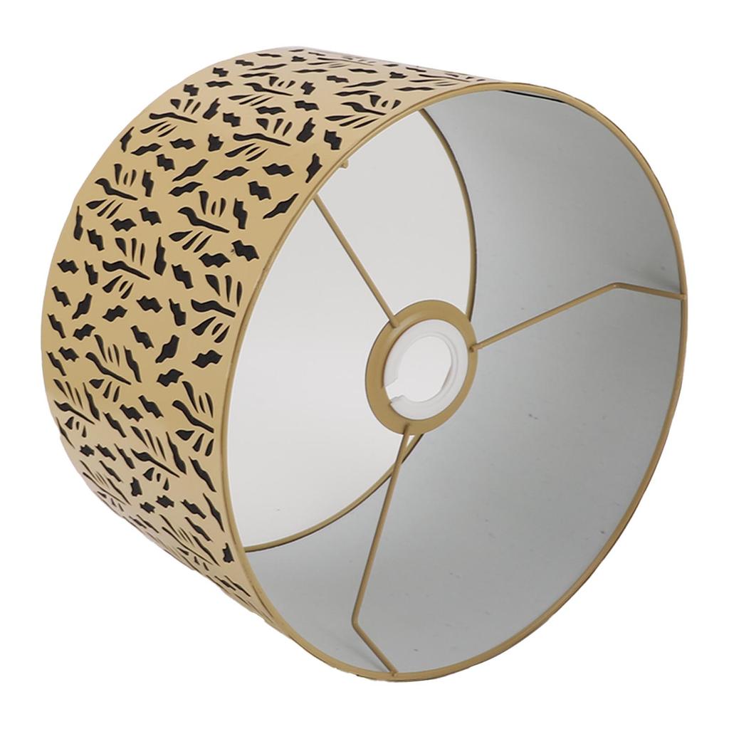 E27 E14 Metal Lamp Shade Metal   Lampshade Art Carved Hollow Lampshade with Shading Lining 25cm Water Grass Leaves