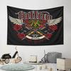 "Tattoo Studio Design with Roses and Wings" Pattern Wall Hanging Tapestry Decorative Tapestry Home Decor for Bedroom and Living Room