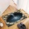 3D Waterfall Doormat for Entryways | Creative Floor Mats | Unique Home Entrance Decor Anti Slip Carpet Can Be Machine Washed