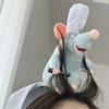 Disney Čepička Ratatouille Kreslená plyšová panenka Čelenka Francouzská široká spona do vlasů Fotostyl Headdress Kreativita Kawaii Dívčí dárek