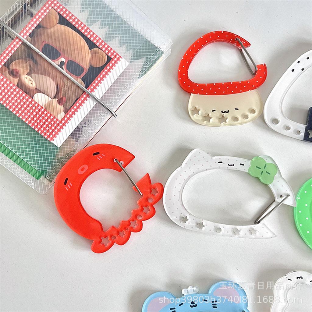 Kawaii Illustration Keychain Bag Charms Acrylic Pendant Decoration Carabiner Accessory for Backpack and Handbook Gifts