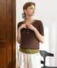 PIGMENT Summer Double Cable Knit Round Neck Knit (Pbe05M-Nsww004)