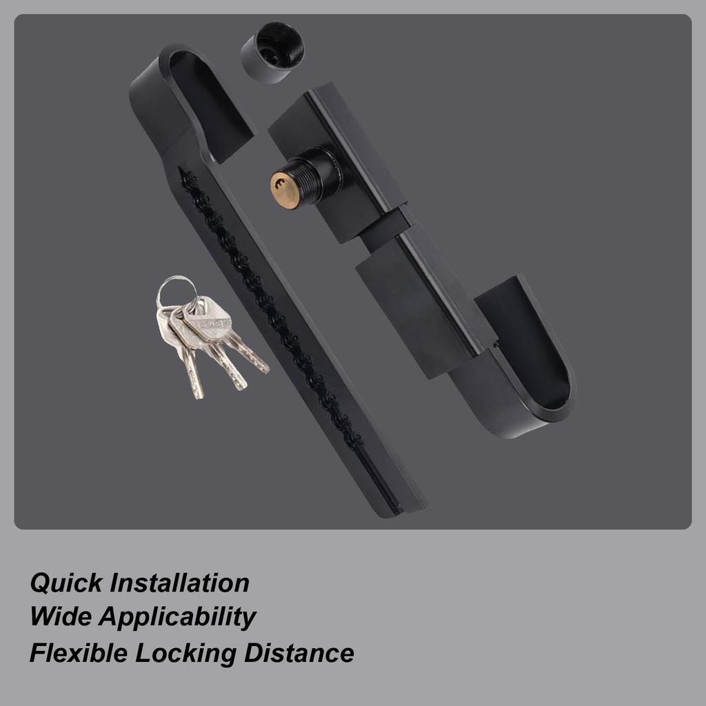 Container Lock Trailer Box Door Lock With 3 Keys Adjustable Steel Security Padlock For Truck Parcel Transport Logistics Shipping