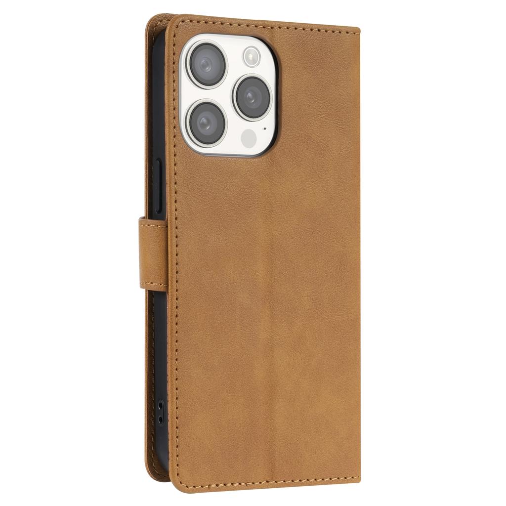 For iPhone 14 Pro Max Case PU Leather Magnetic Clasp Shockproof Cover