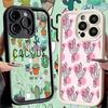 Phone Case for iPhone 17 Air 16E 15 16 Pro Max Cactus Pattern Cover 14 Plus 13 12 Mini Soft Shell Silicone Fundas