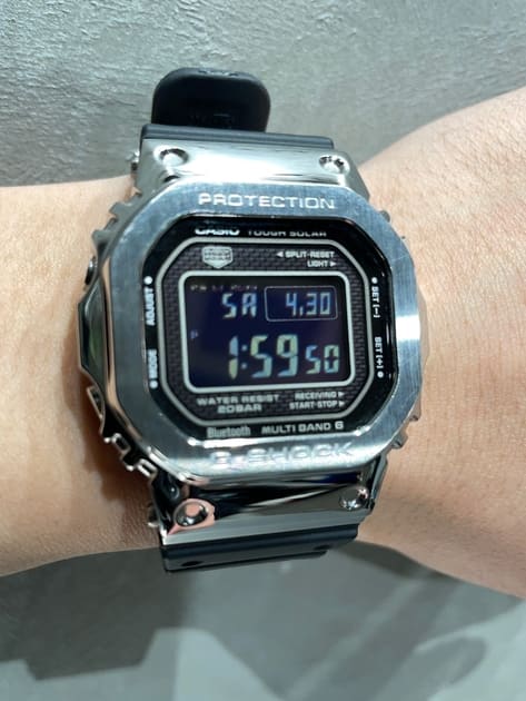 Casio Men's Stainless Steel 200M Water Resistant Shock Resistant Quartz Watch GMW-B5000-1