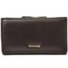 Women' Leather Wallet Wings with RFID Protection and a Roomy Interior, Black
