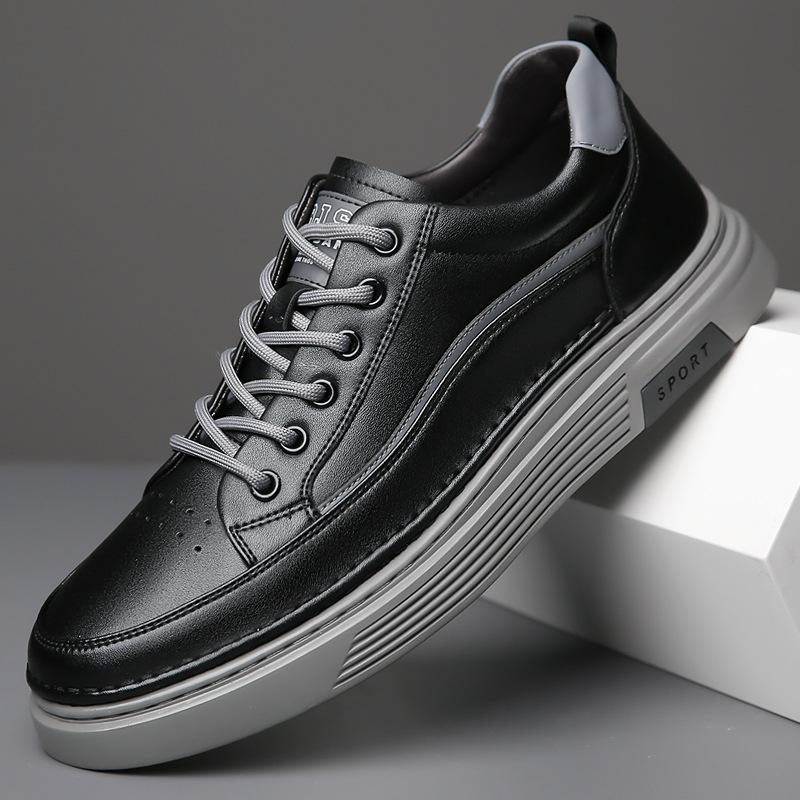 Leather Shoes Men's Trend Autumn Business Casual Retro British Leather Sports Men's Shoes Board Shoes Breathable