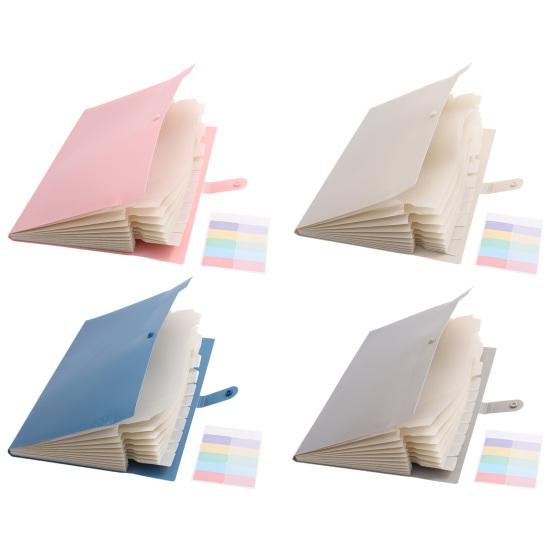 Thickened PP File Folder Expanding Folder, Waterproof A4 Letter Size Document Compact Organizer Organizer, Portable Receipt for School And Office