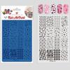Highly Definition Reindeer Christmas Tree Stencil Rustproof Stainless Steel Manicure Tool