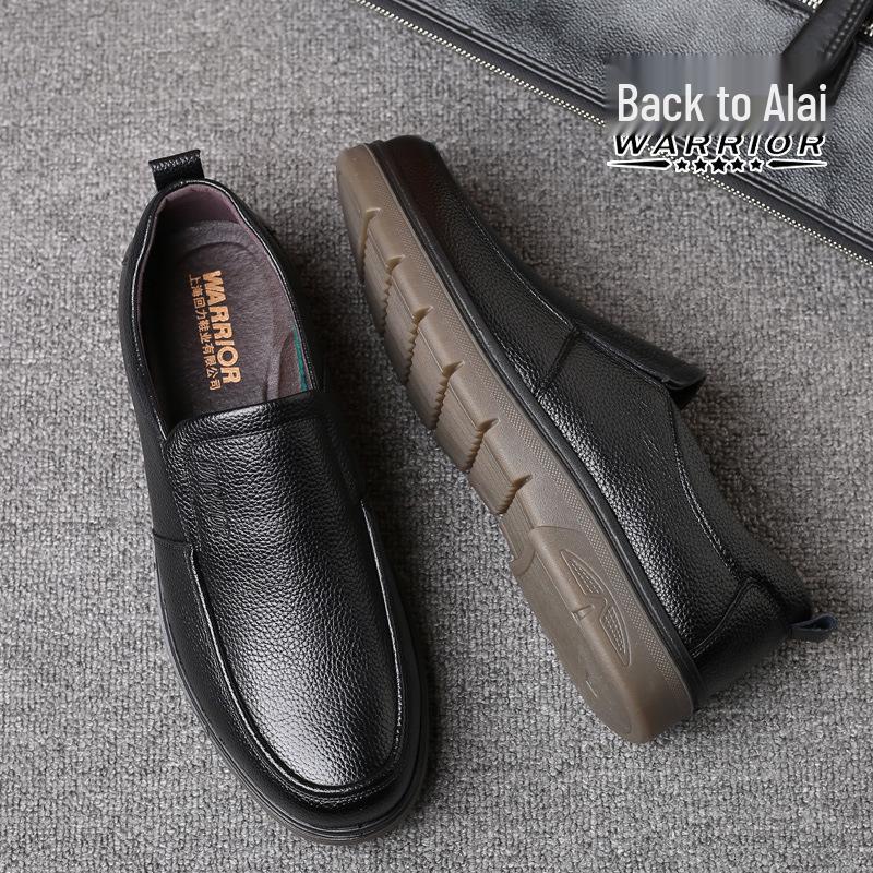 Warrior Herren Echtleder Atmungsaktiv Rutschfest Freizeitschuhe