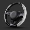 2pcs Carbon Fiber Non-Slip Steering Wheel Cover Car Accessories For Buick Regal GS GL6 GL8 Avenir Lacrosse Riviera Envision Lesabre Velite