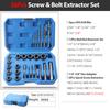 26-Piece   Extractor Set Spiral Screw Extractor Set and Drill Bits Extraction Socket Set for Removing Damaged Rusted Rounded  S Nuts and Screws
