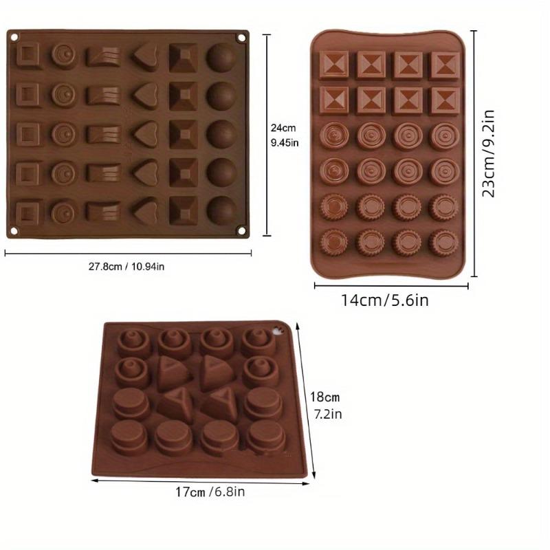 Silicone Chocolate Mold 3D Baking Candy Pastry DIY Tool Easy Release for Various Shapes Perfect for Birthday Cake Decorations