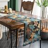 American Retro Jacquard Table Runner Dining Table Cloth Tea Table Cabinet Decorative Strip