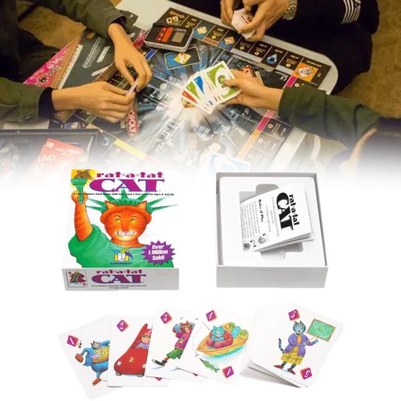 Version Rat English A Tat Cat Board Game Cards Family Gathering Play Toy Props
