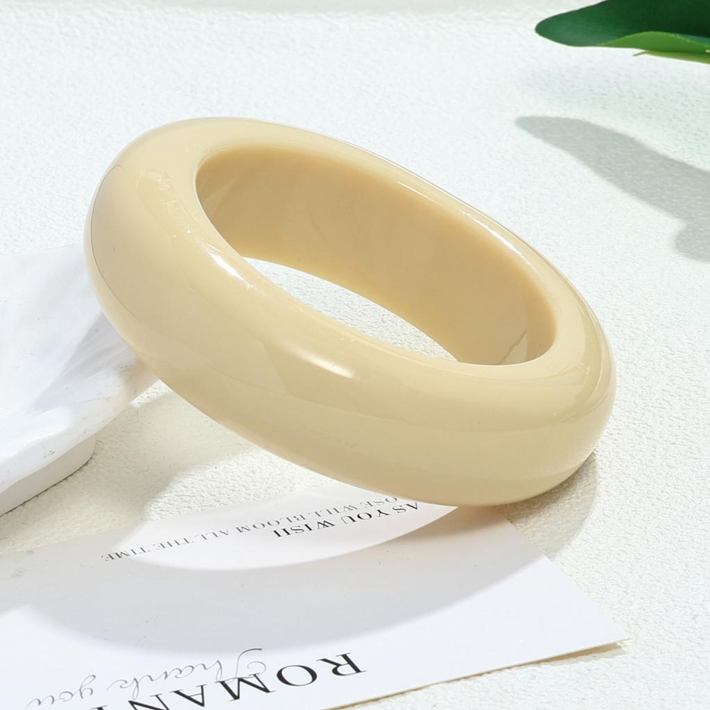 Popular bracelet translucent smudged acrylic jewelry exaggerated ins curved resin bracelet jewelry
