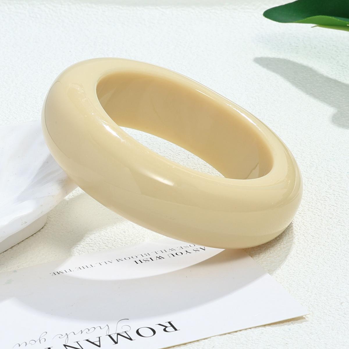 Популярный браслет полупрозрачный размытый акриловые украшения преувеличенный ins изогнутый смоляной браслет украшения