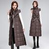This year, down cotton-padded clothes, vests, vests, cotton-padded jackets, medium and long styles, waist and thin vest jackets, women's autumn and