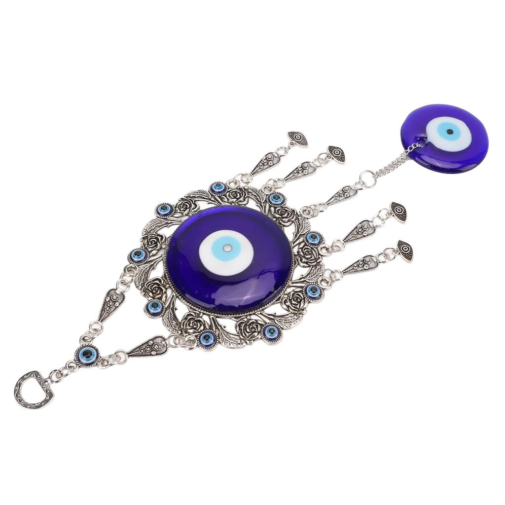 Blue Eye Wall Hanging Ornament Unique Pendant Hollow Flowers Turkish Lucky Wall Ornament for Home OfficeEyes