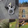 High Quality Titanium Alloy Rope Buckle Lightweight Resistance Regulator Buckle  Knotting Tool