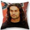 45X45Cm Pillow Cover Jason Momoa Square Zipper Cotton Linen Pillow Cases Bedroom Home Wedding Decorative Pillowcase 1213