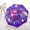 1 Stück Kawaii Fledermaus Design Cartoon Regenschirm, Tragbarer 3-fach Kompakt-Regenschirm, Geeignet für Camping, Wandern und Reisen, Ideales Oster-Geburtstagsgeschenk